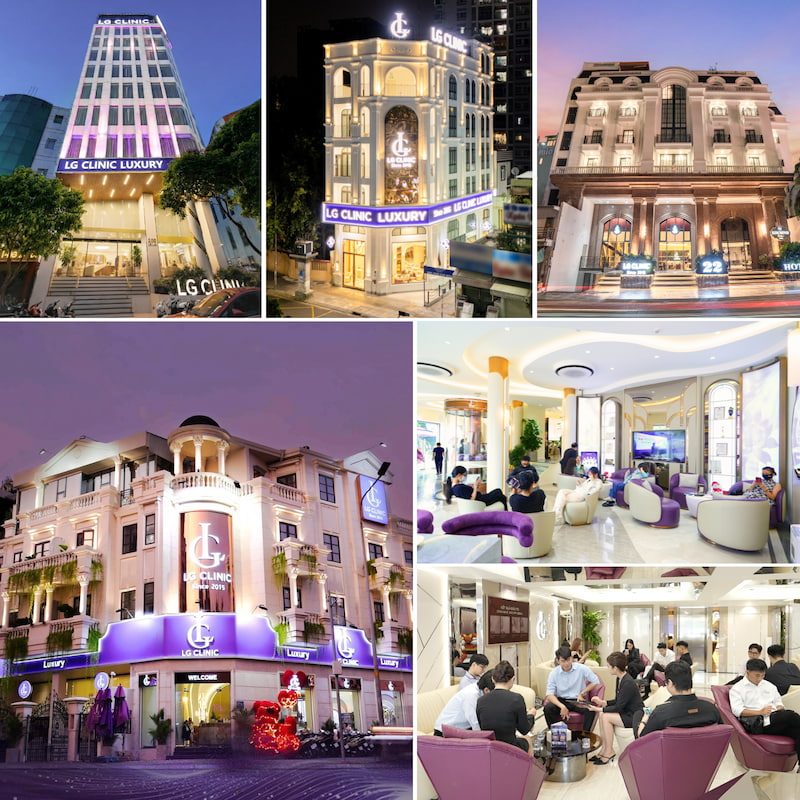 hệ thống chi nhánh lg clinic
